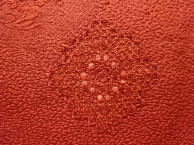  ドロンワーク華紋模様道行コート
